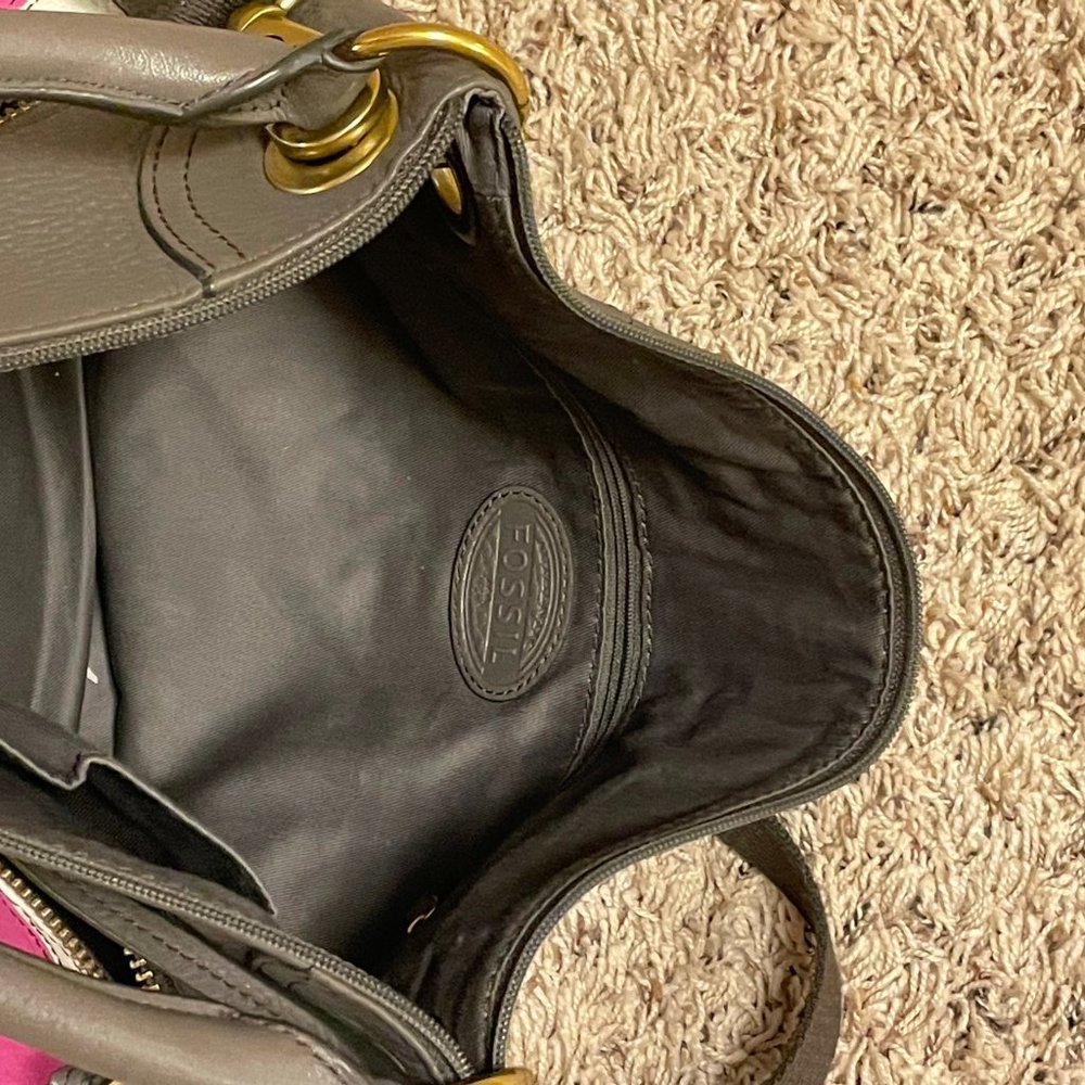 Fossil Large Multi Colored Leather Crossbody - image 6